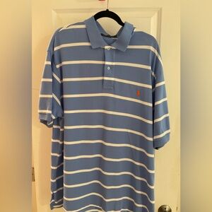 Men’s POLO by RALPH LAUREN Classic POLO shirt Blue White Stripe 2XB